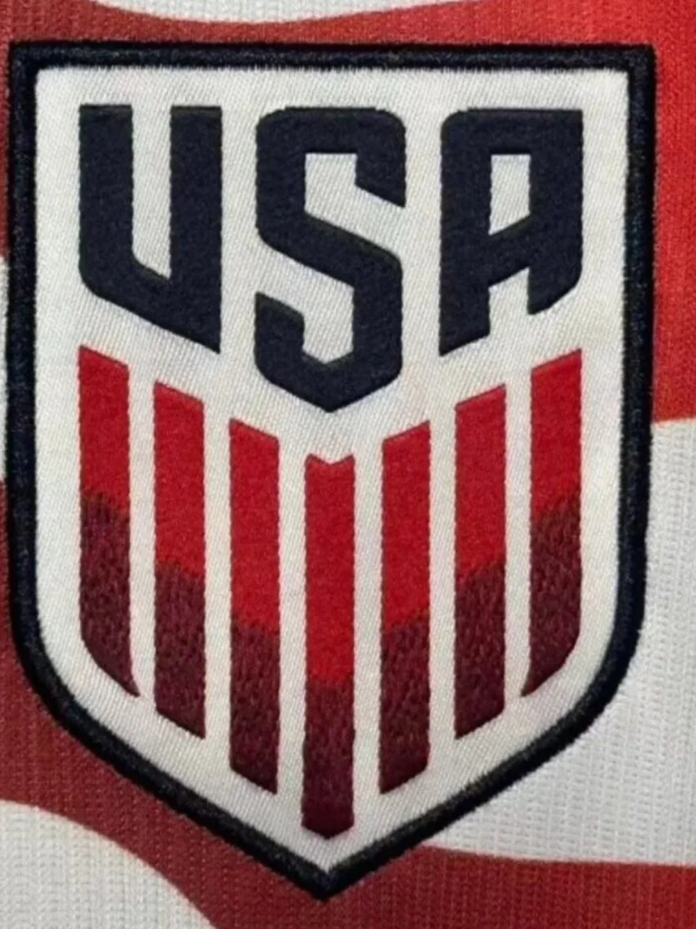 Nike Boys USA Red & White Wavy Soccer Jersey